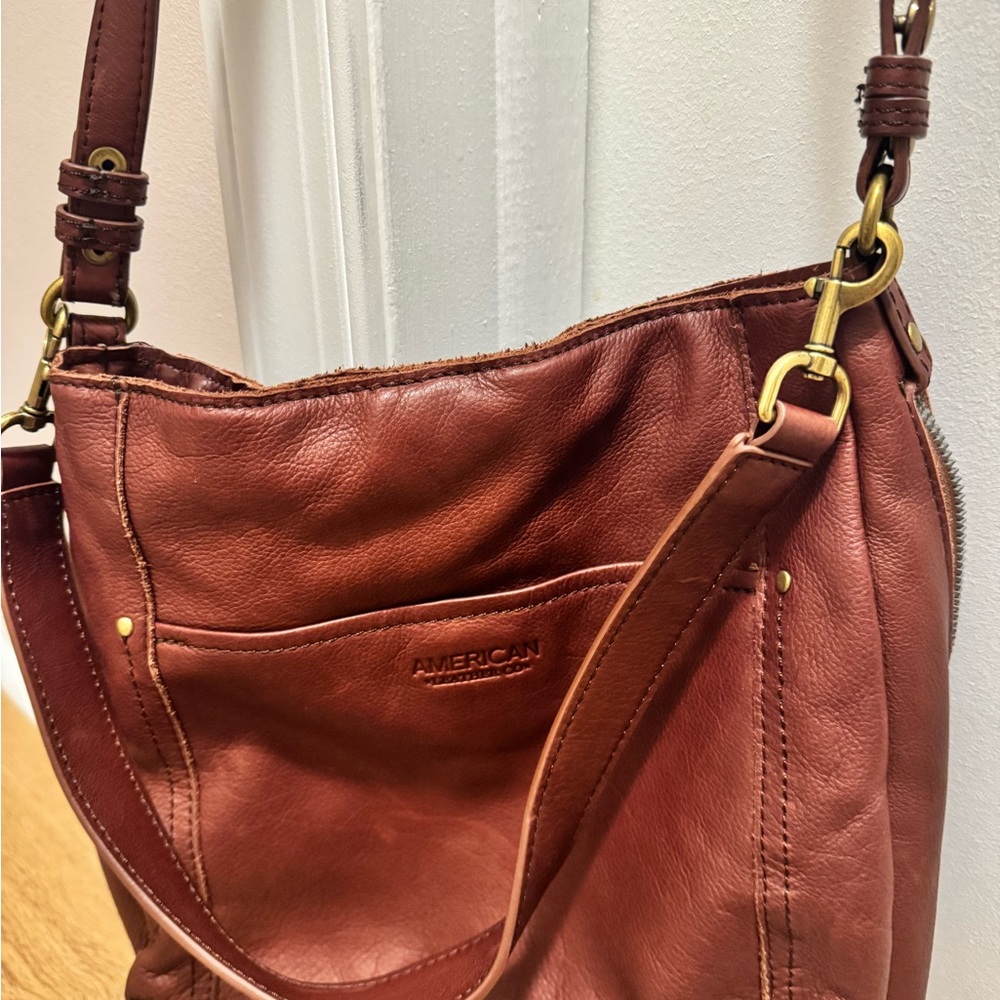 American Leather Co. Brown Leather Shoulder and Crossbody Bag